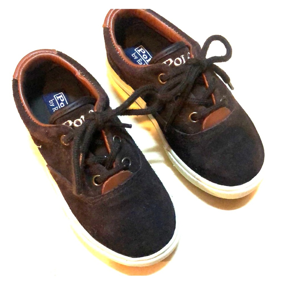 POLO by Ralph Lauren Brown Leather Suede VGU sz 9